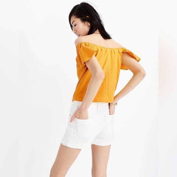 Madewell Texture & Thread Off-the-Shoulder Top - Picture 3 of 7